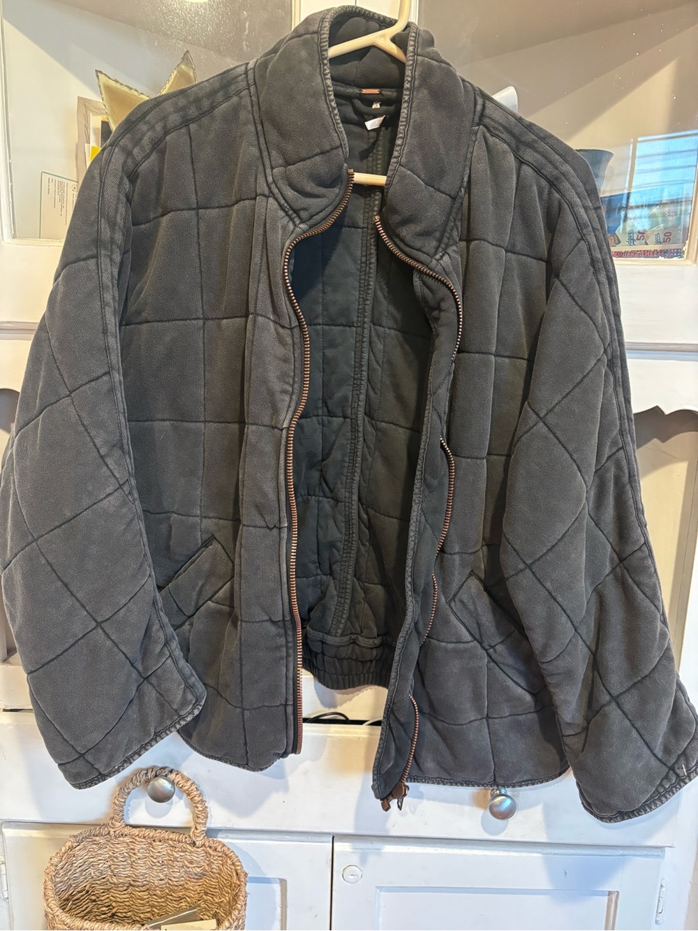 Free people Dolman Quilted Knit Jacket